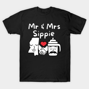 Mr and Mrs Sippie - Mississippi Pun T-Shirt